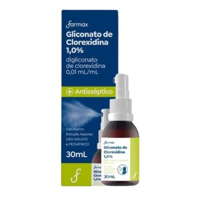 Gliconato De Clorexidina Antisséptico Farmax 1% Spray 30ml em Oferta na Shopee