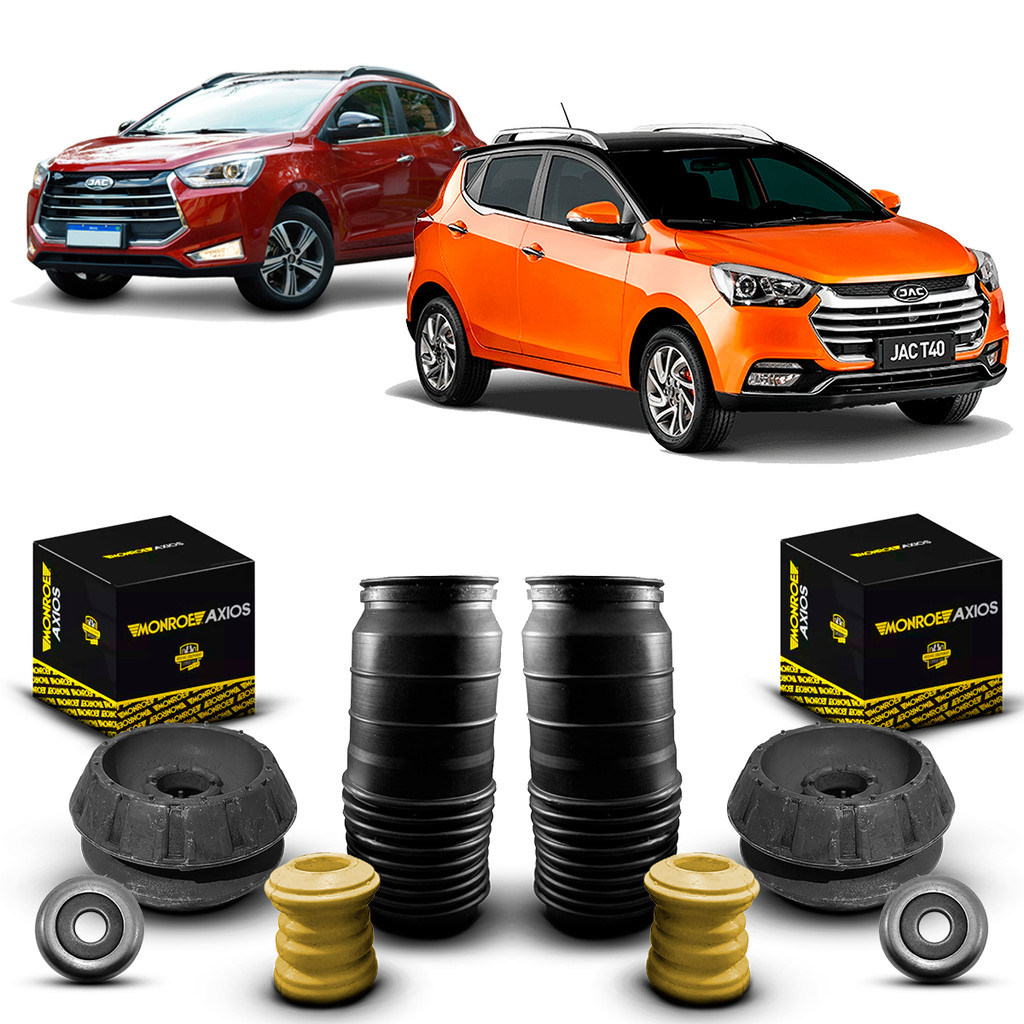 Par Kit Coxim Suporte Batedor Rolamento Batente Coifa Amortecedor Dianteiro Jac T40 2017 2018 2019 2020 2021 2022