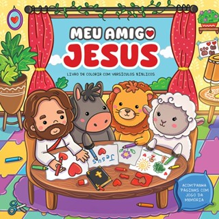 Meu amigo Jesus | Livro de colorir com versículos bíblicos