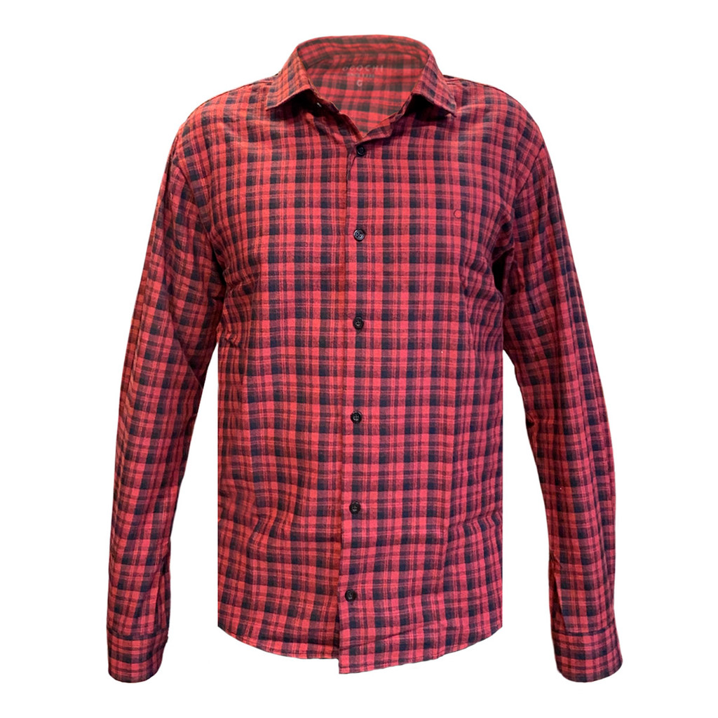 Camisa Ogochi Xadrez Slim Flanela