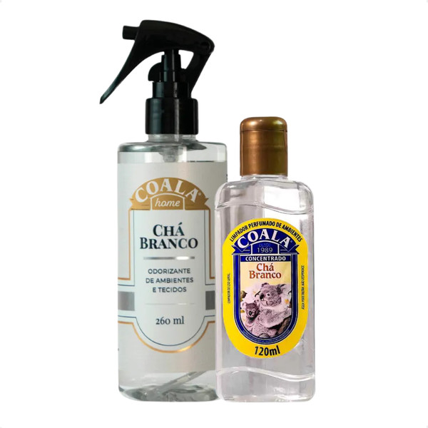 Kit Chá Branco Limpador 120ml E Odorizante Tecidos 260ml