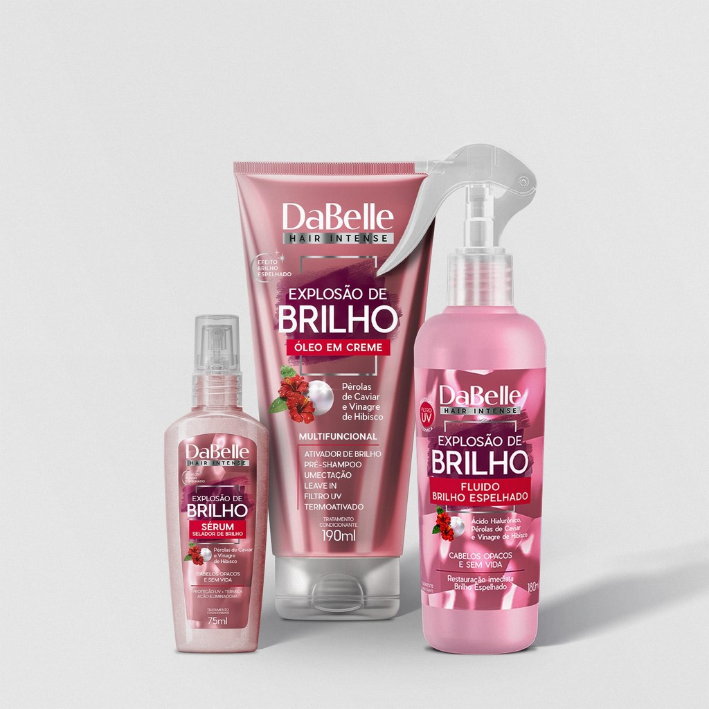 DaBelle Kit Finalização 3 Produtos - Explosão de Brilho - Beauty
