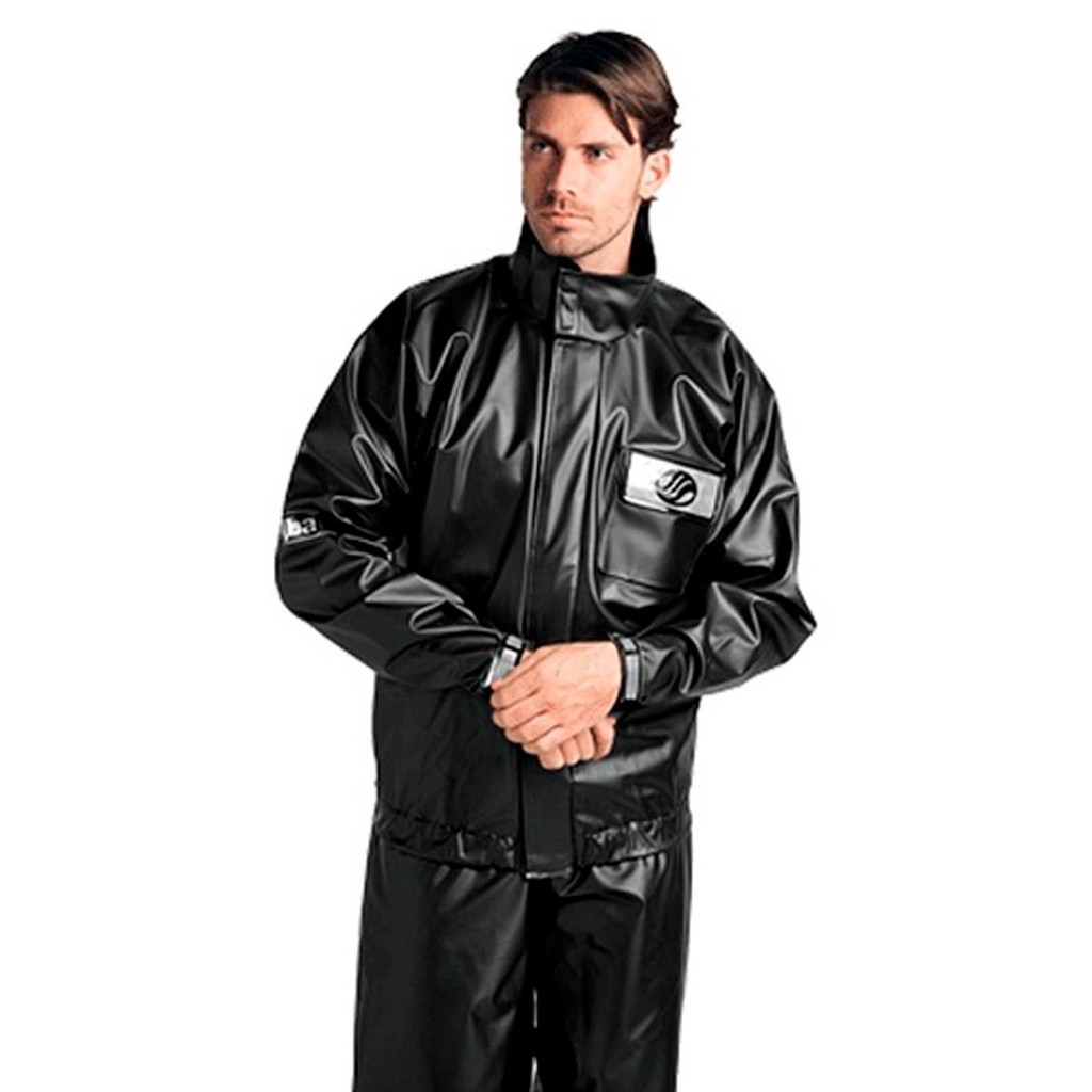 Capa de Chuva Motoqueiro Alba Europa Masculino TAM P Preto