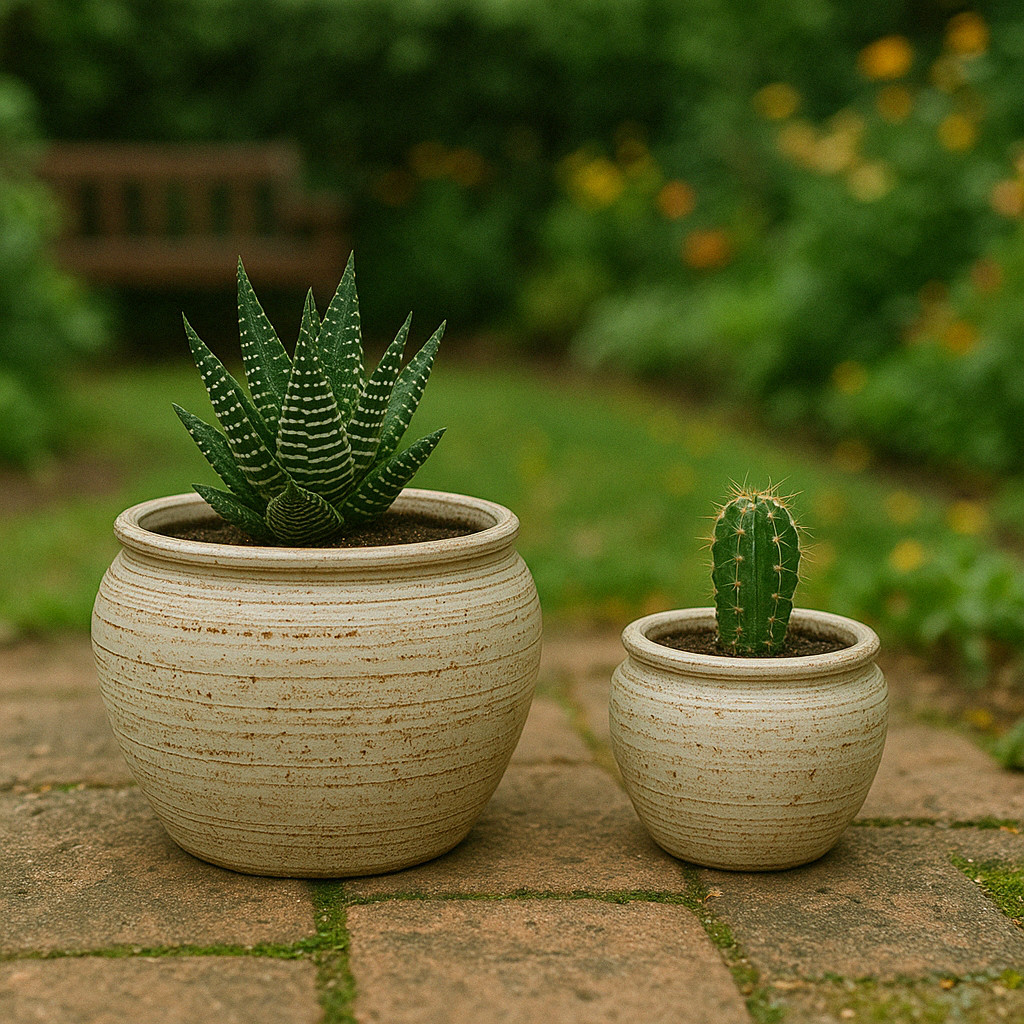 Kit 2 Vaso De Cerâmica Para Suculenta Planta Pequena N°11 Impermeável Multi Ambientes em Oferta na Shopee