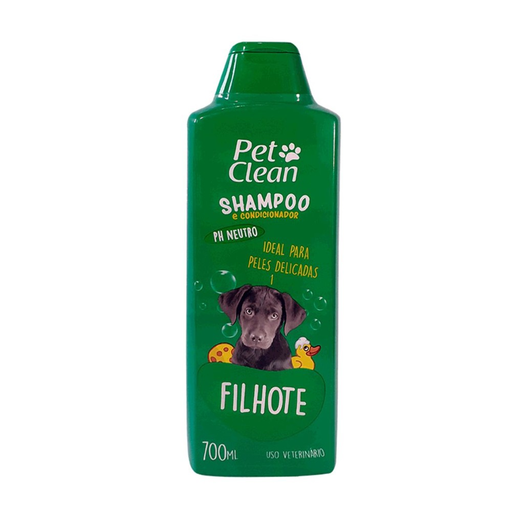 Shampoo 2 em 1 Filhotes 700 ml PH Balanceado - Pet Clean - Pets
