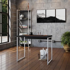 Mesa Dynamica 90X50X75cm Estrutura Branca