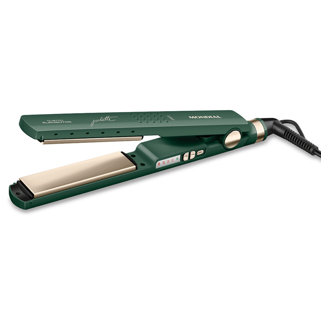 Prancha Alisadora By Juliette Mondial P-ju-02 - Verde Oliva | 60w | Bivolt