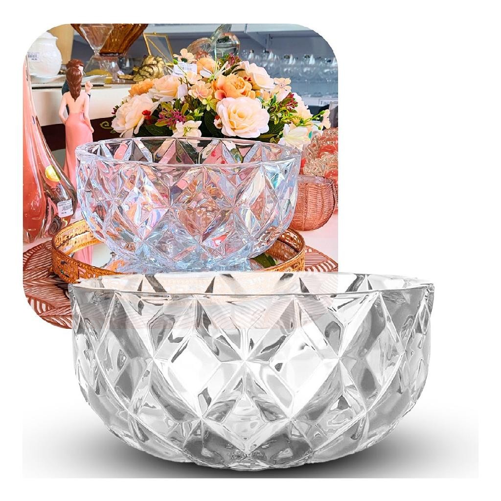 Centro De Mesa Cristal Deli Diamond 25x13 Cm Diamante Lyor em Oferta na Shopee