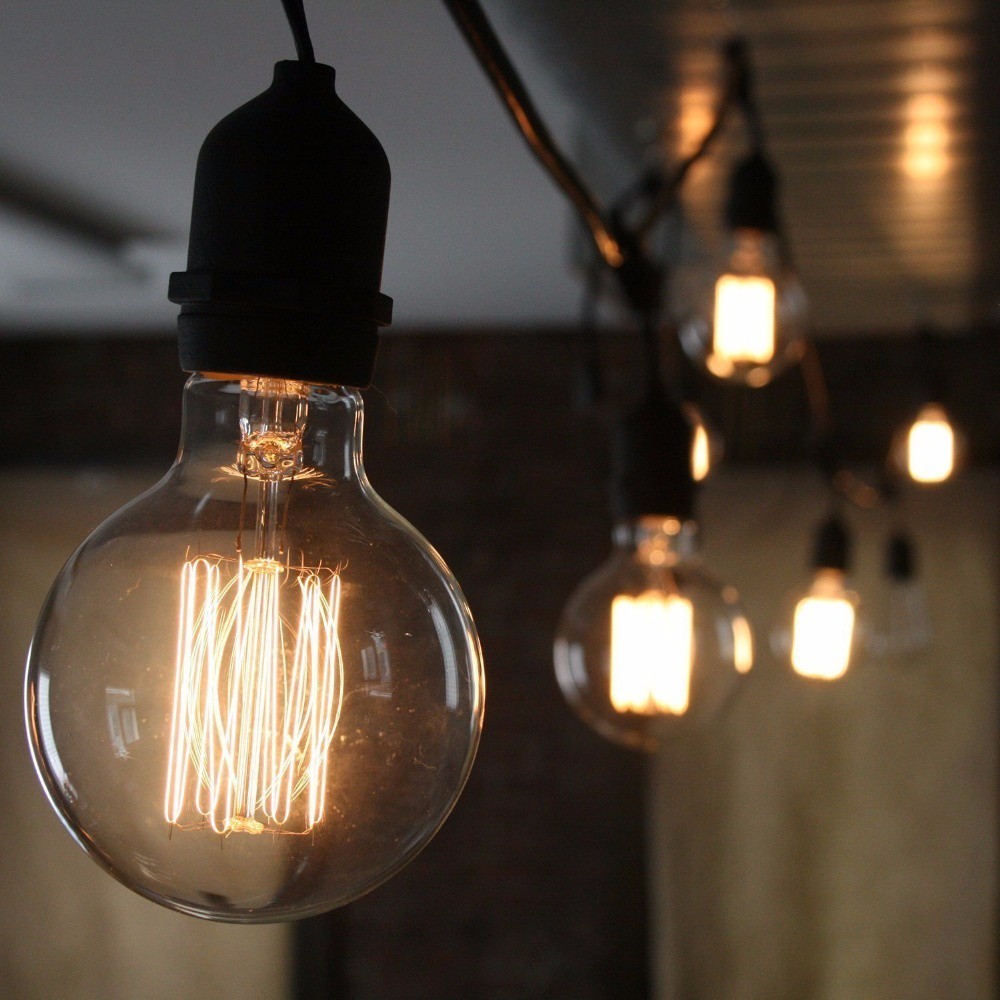 Lâmpada LED Filamento C35 2W Bivolt Retro Decorativa Econômica Luz Quente E14/E27 G45 G80 G95 G125 A60 ST64 T45 T30 Vela — imagem 2 de 2