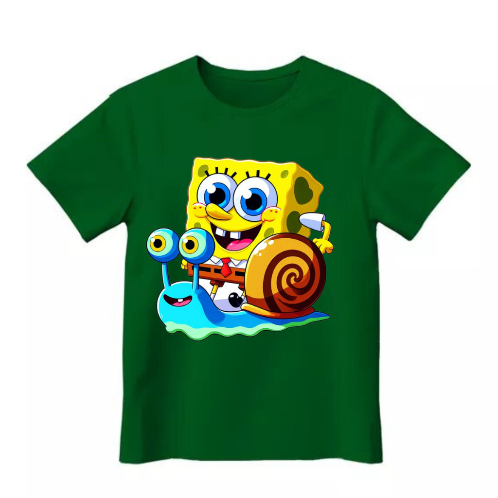 Detalhes do Camisa Camiseta blusa  Infantil do Bob Esponja algodão