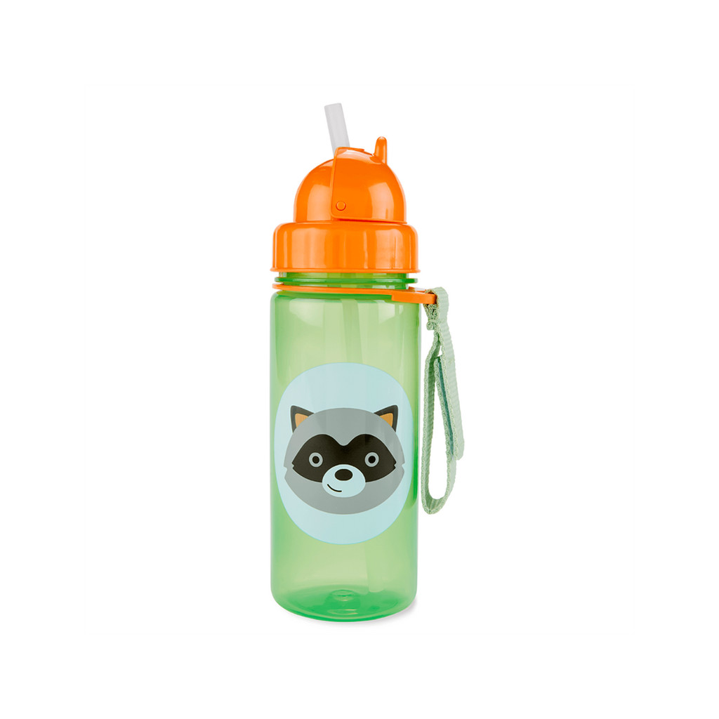 Garrafa Infantil Flip Skip Hop Zoo Guaxinim 384 ml