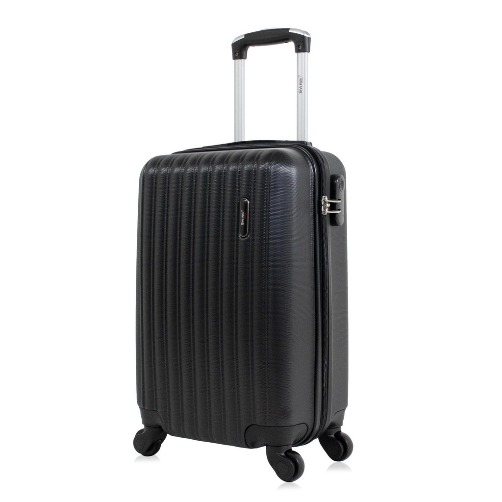 Mala pequena de bordo Londres 4 Rodas Swiss Move Preta - Travel & Luggage