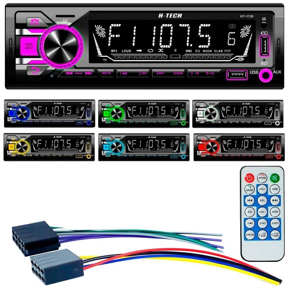 Auto Rádio Som USB Bluetooth SD Troca Pastas Controle APP em Oferta na Shopee