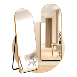 Espelho Grande de Chão Oval com Moldura 1,46x36cm Corpo Inteiro