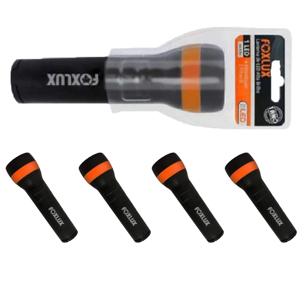 Lanterna de LED Foxlux 0,5W Portátil Compacta | leveza, praticidade, ideal para uso doméstico Kit com 5
