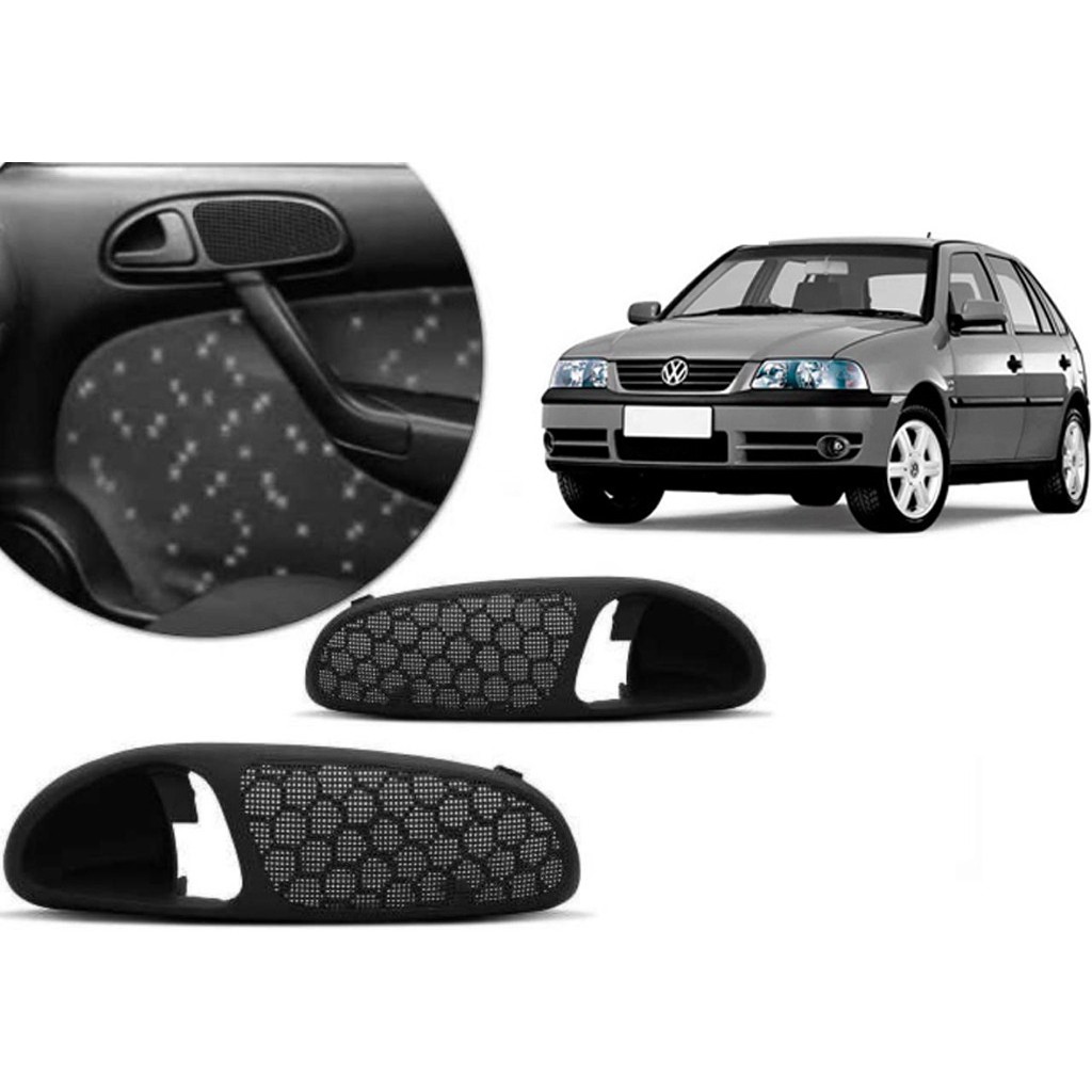Moldura Puxador Porta Gol G3 Parati Saveiro Preto 2000-2005