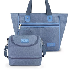 Conjunto Bolsa Shopper Com Bolsa Térmica Multifuncional Jacki Design