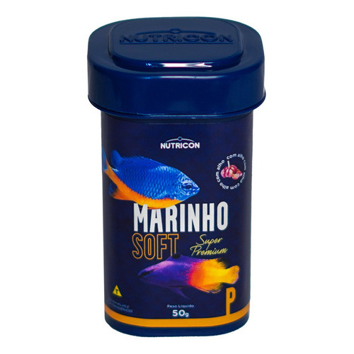 Ração para peixes de pequeno porte Nutricon Marinho Soft P 50g