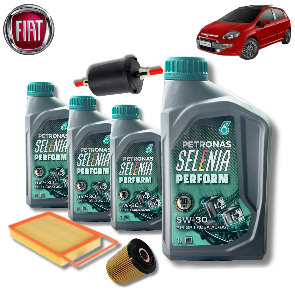 KIT TROCA DE ÓLEO SELENIA 5W30 + FILTROS (PUNTO 1.6 E-TORQ )