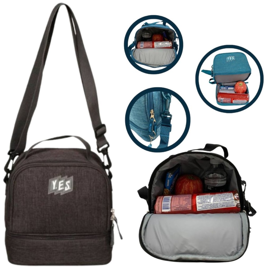 Bolsa Térmica Lancheira Marmita Com Cinta Mochila Carrinho Passeio Alça Transversal Almoço Nova