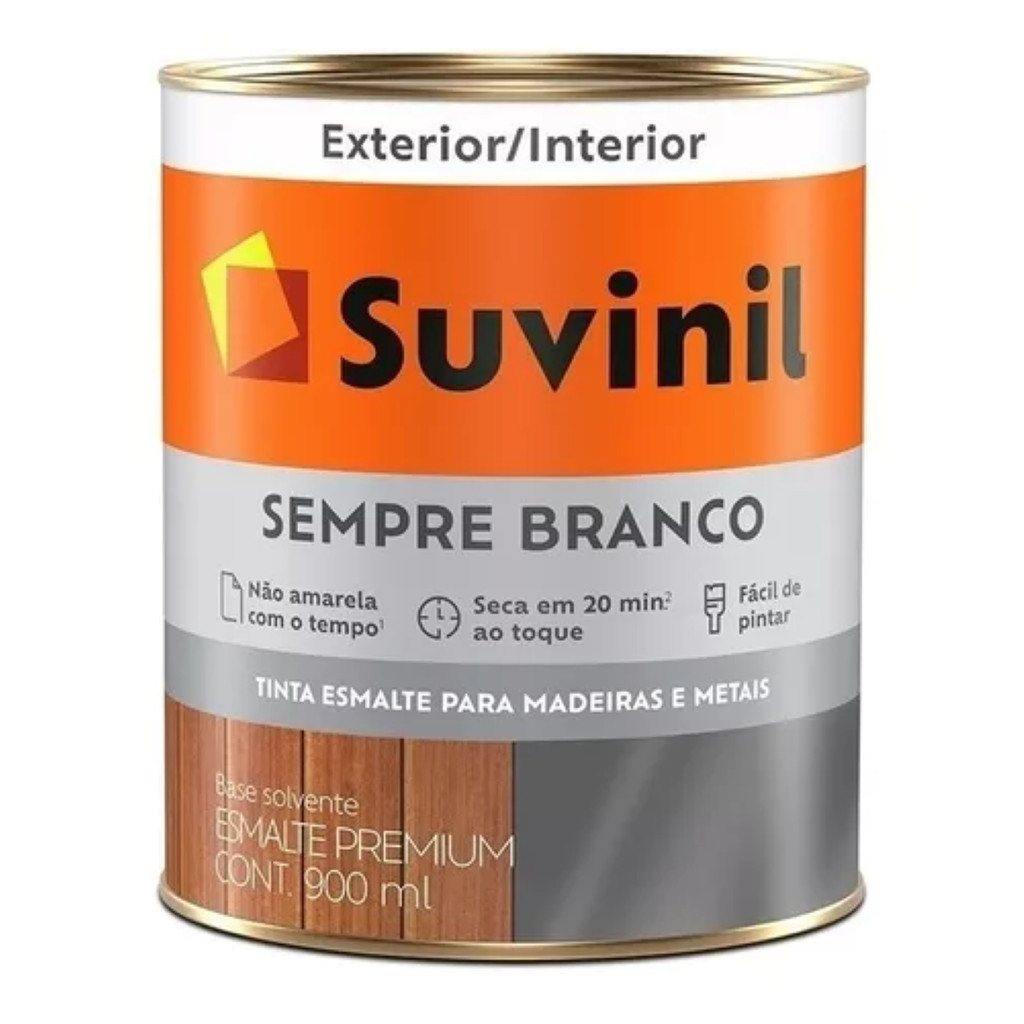 ESMALTE SUVINIL SEMPRE BRANCO 900ML em Oferta na Shopee