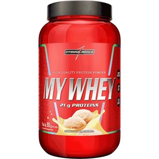 Integralmedica - My Whey Proteína em Pó Sabor Baunilha – Suplemento com BCAAs e 21g de Proteína – 900g – Em Pó em Oferta na Shopee