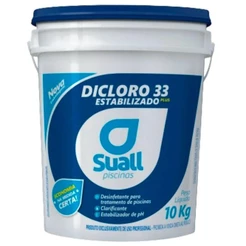 Balde de Cloro 10Kg Granulado Estabilizado para Piscinas - Suall