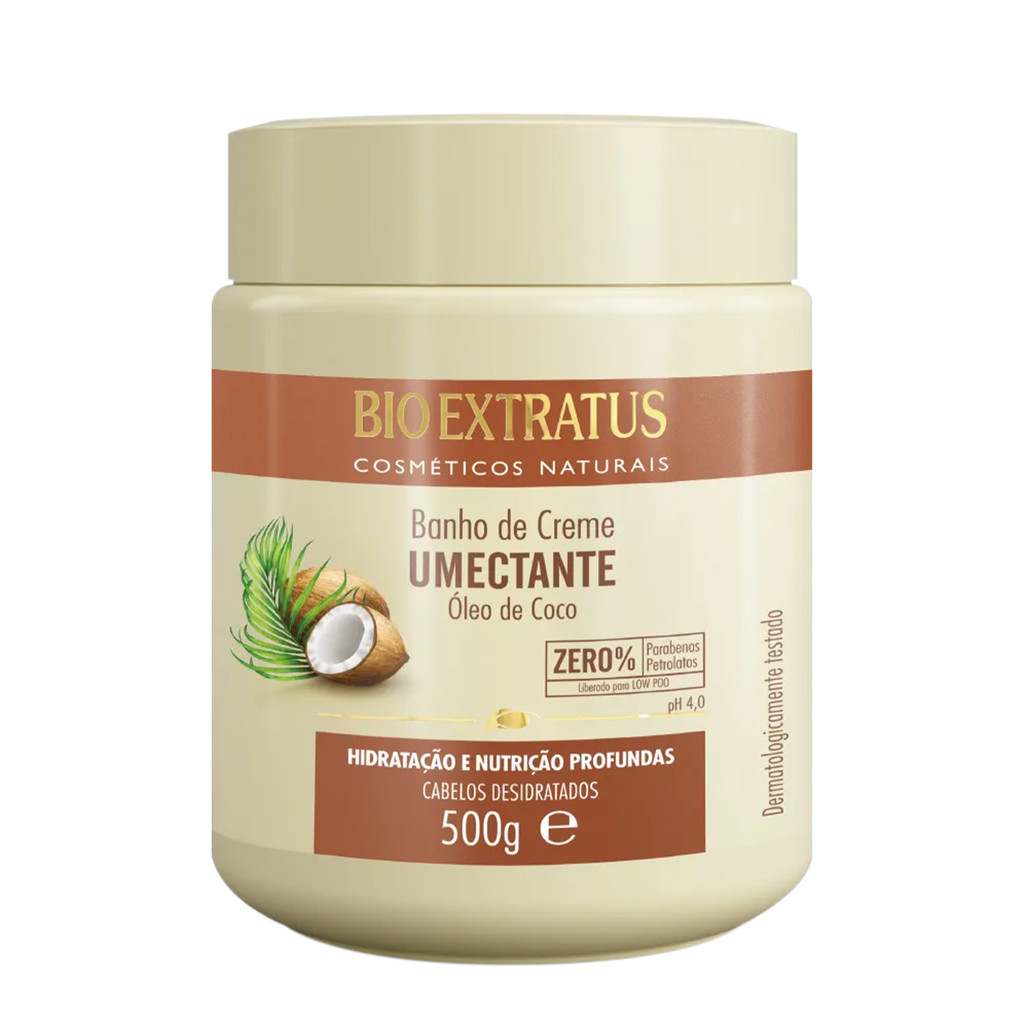 Bio Extratus Óleo de Coco Umectante - Banho de Creme 500g em Oferta na Shopee