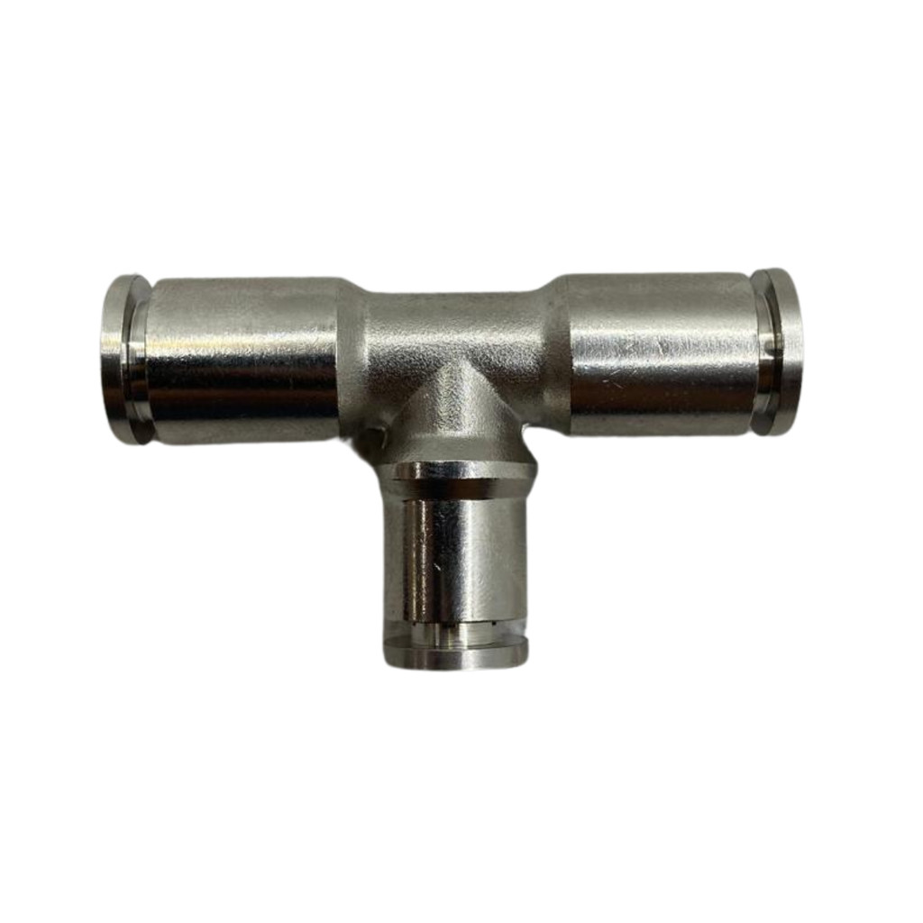 Conector União Redução Em T Engate 8mm x 4mm Metal Latão