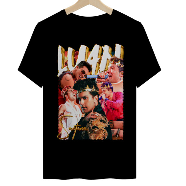 Camiseta Camisa Blusa Unissex Algodão Cantor Sertanrejo Artist | Luan Santana