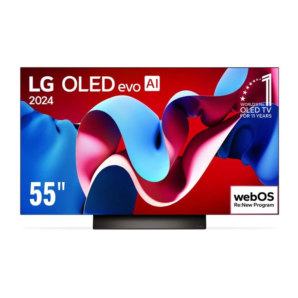 Smart TV 4K 55 LG OLED evo OLED55C4 com Processador a9 Ger7 AI