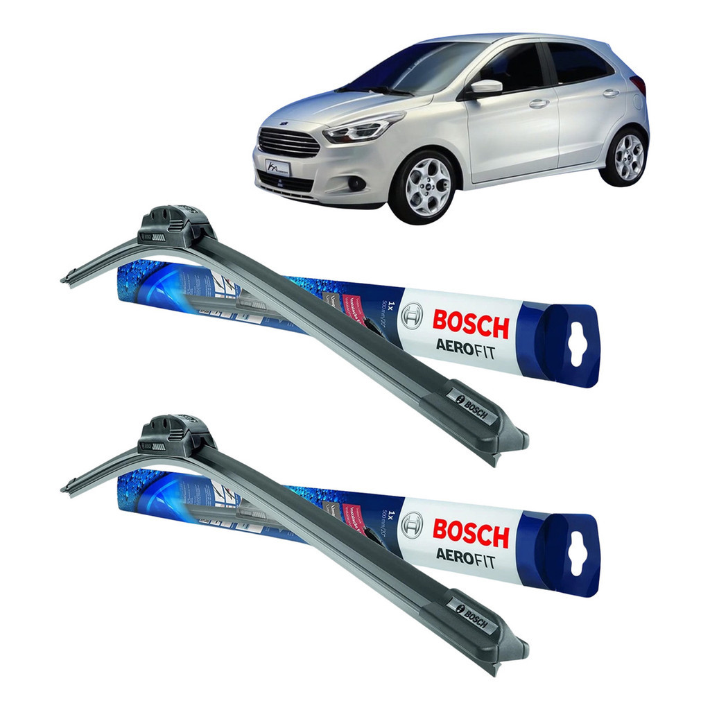Par Palheta Original Bosch Aerofit no Ecosport Novo Ka+ Novo Ka+Sedan 2014 2015 2016 2017 2018 2019 2020 2021