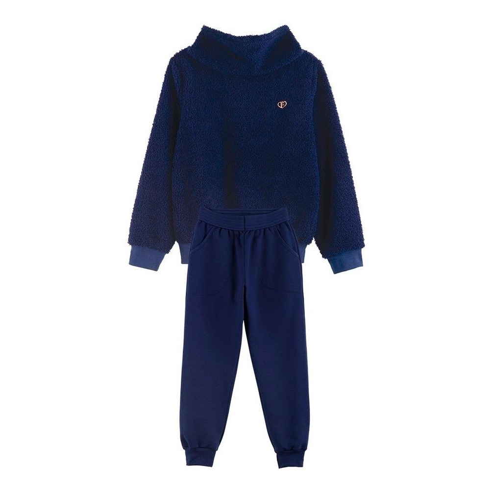 Conjunto Infantil Menina Inverno Blusa Lã Carneiro Calça Mol
