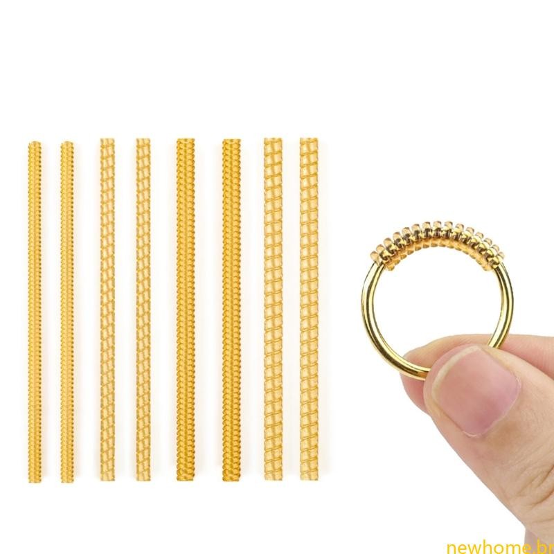 8 Pçs Do Anel Ajustador Espirais Jóias Resizer Invisível Anéis Soltos Bobina Env em Oferta na Shopee