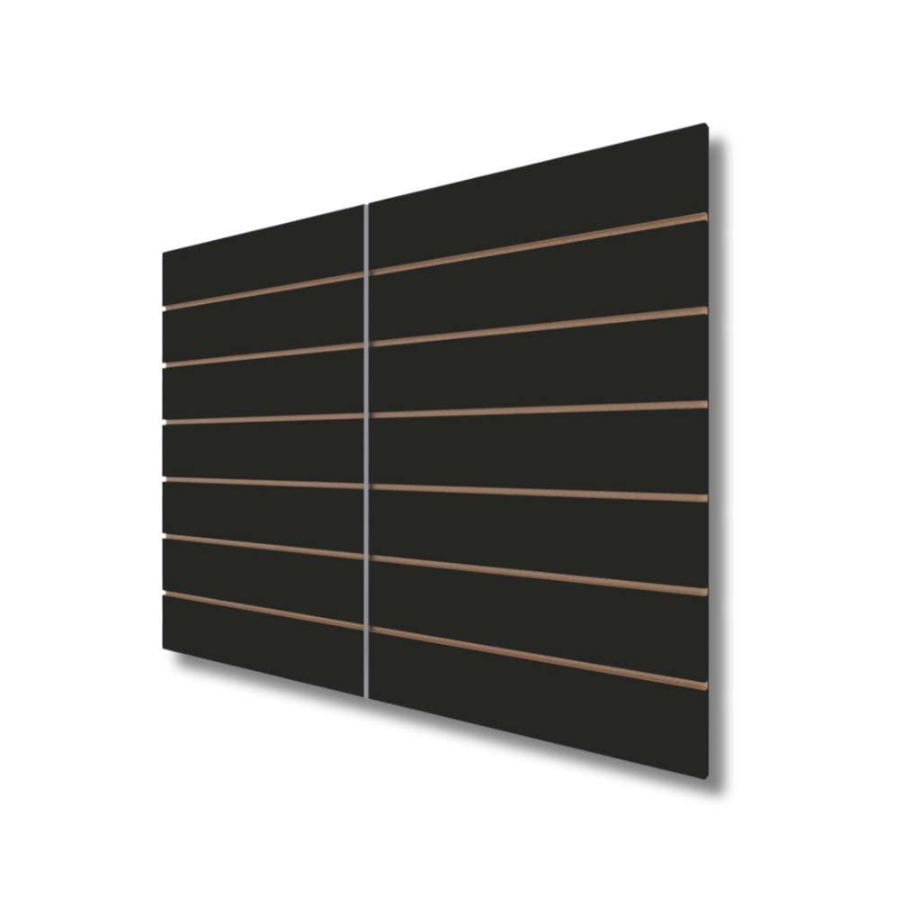Painel Canaletado Em MDF 90x120cm Preto Organização e exposição para seus produtos