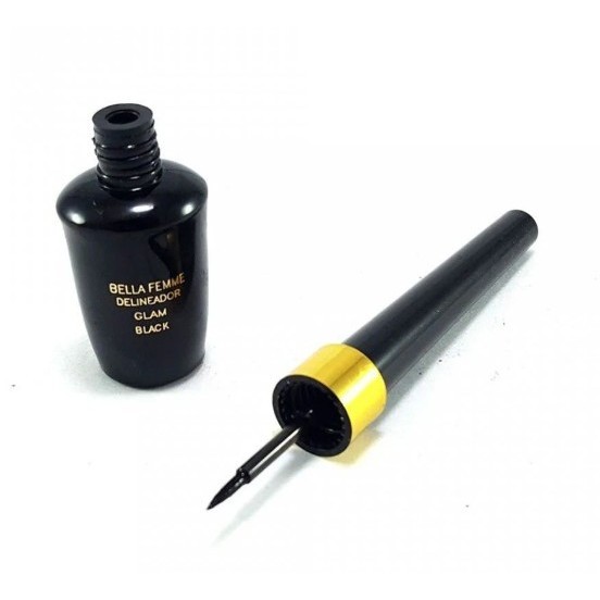 Delineador Líquido preto traço fino para olhos perfeito - Prova d'água - SKU-114!