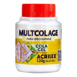 Cola Gel para Decoupage Multicolage Acrilex 120g