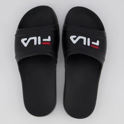 Chinelo Fila Sleek Slide Feminino Preto e Branco