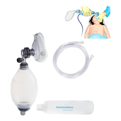 REANIMADOR RESPIRADOR MANUAL DE SILICONE PEDIATRICO FOYOMED