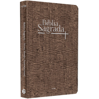 Bíblia Sagrada | NVI | Letra Normal | Capa Madeira Escura em Oferta na Shopee