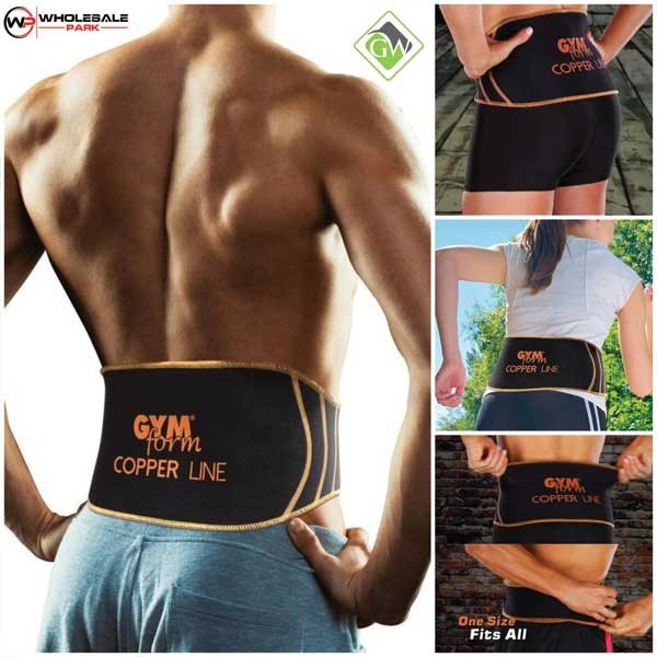 Cinta Suporte Lombar Ajustável Protetora Fibra De Cobre Gym Academia Coluna