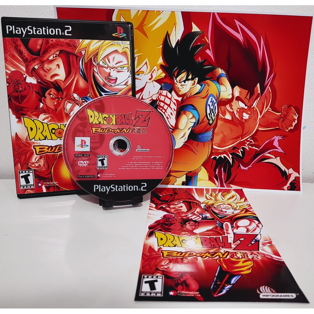Dragon Ball Z Budokai com Poster - PS2