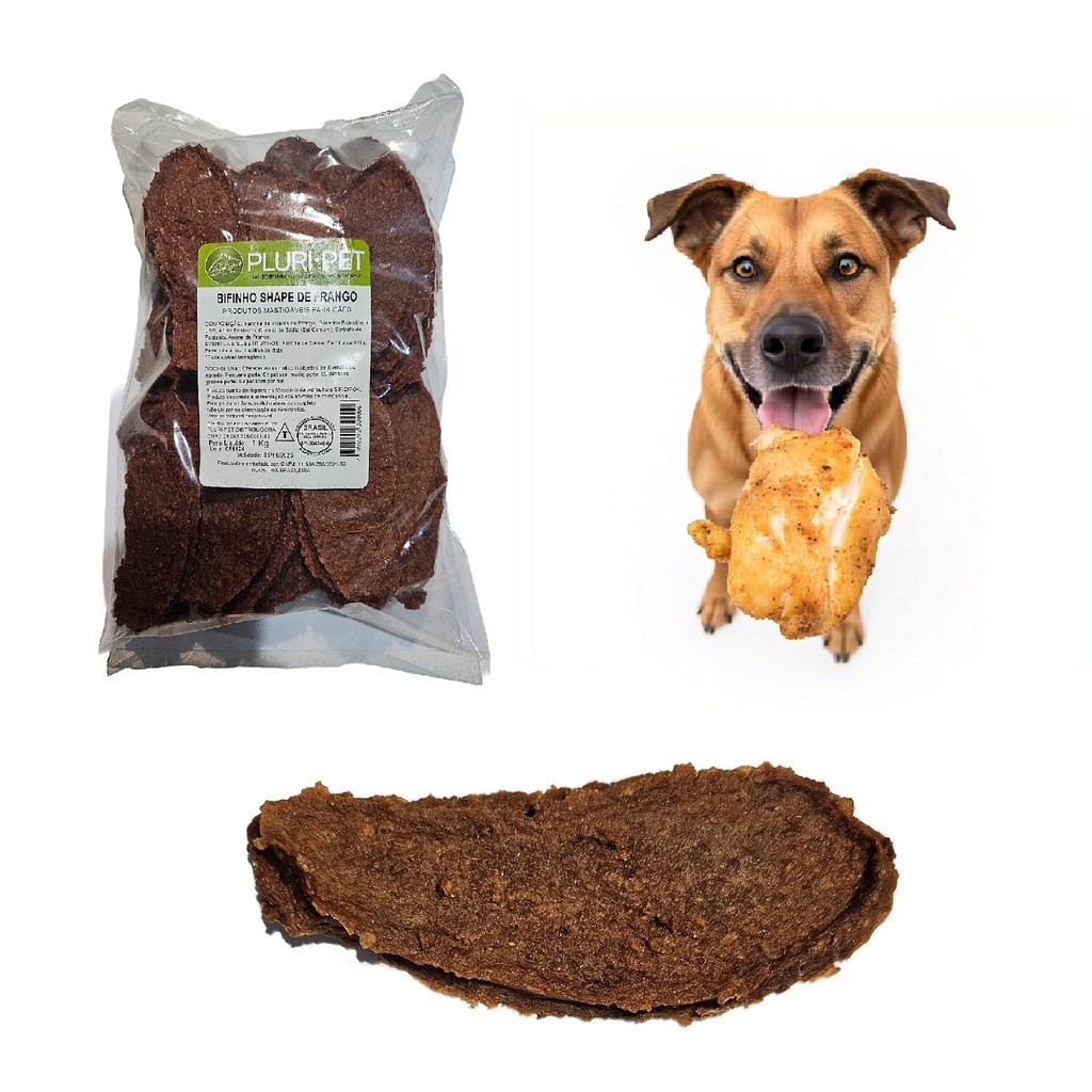 Bifinho Shape de Frango - PLURI-PET - 1 Kg
