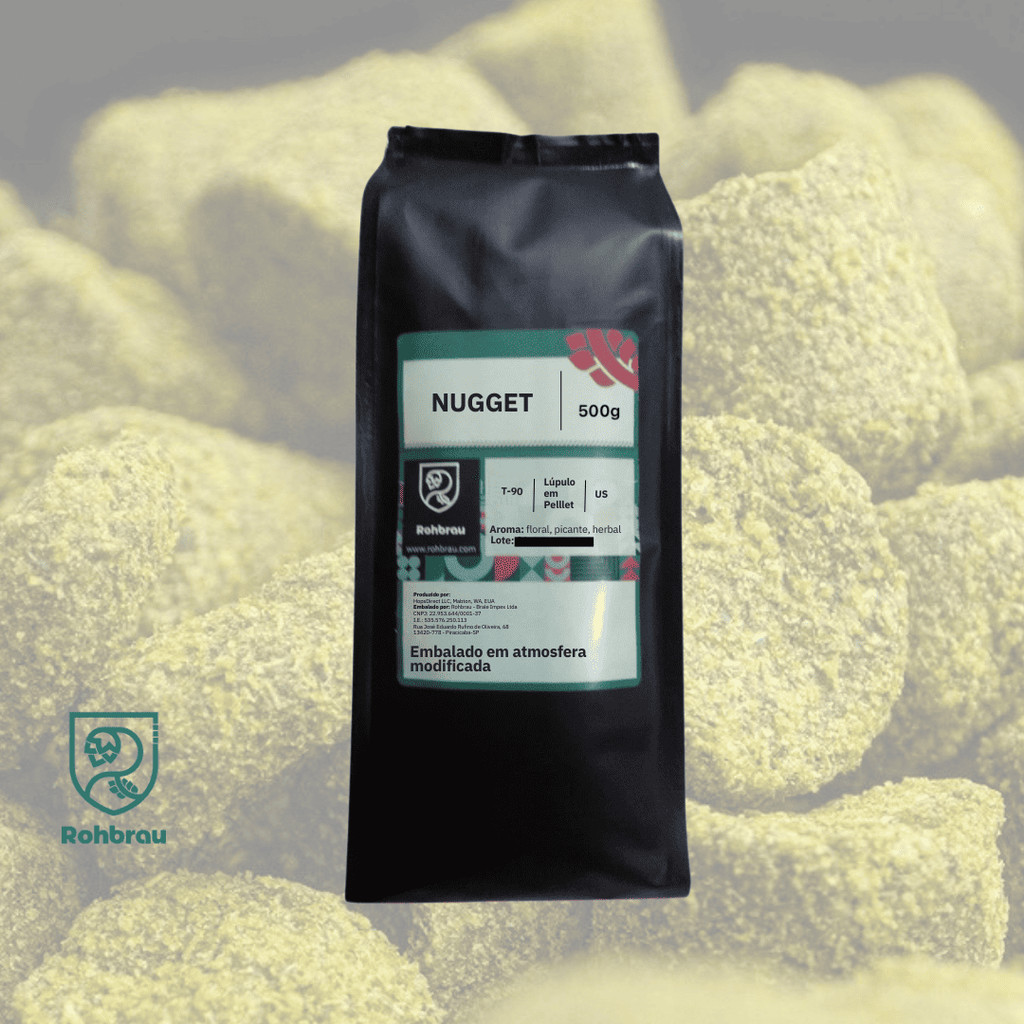 Lúpulo Nugget em Pellet T90 - 500g Atmosfera Modificada