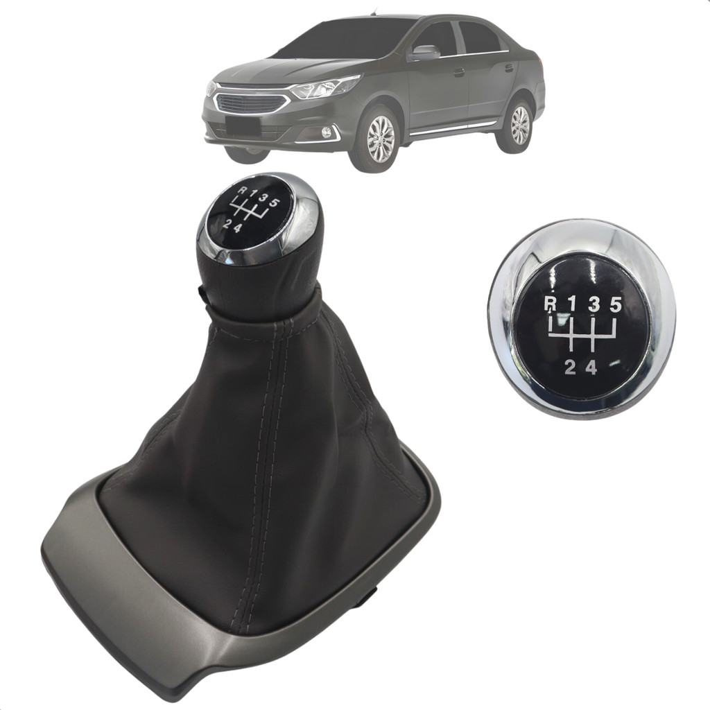 Manopla Coifa Do Cambio Cobalt 2017 Até 2019 2020 Encaixe Parafusado