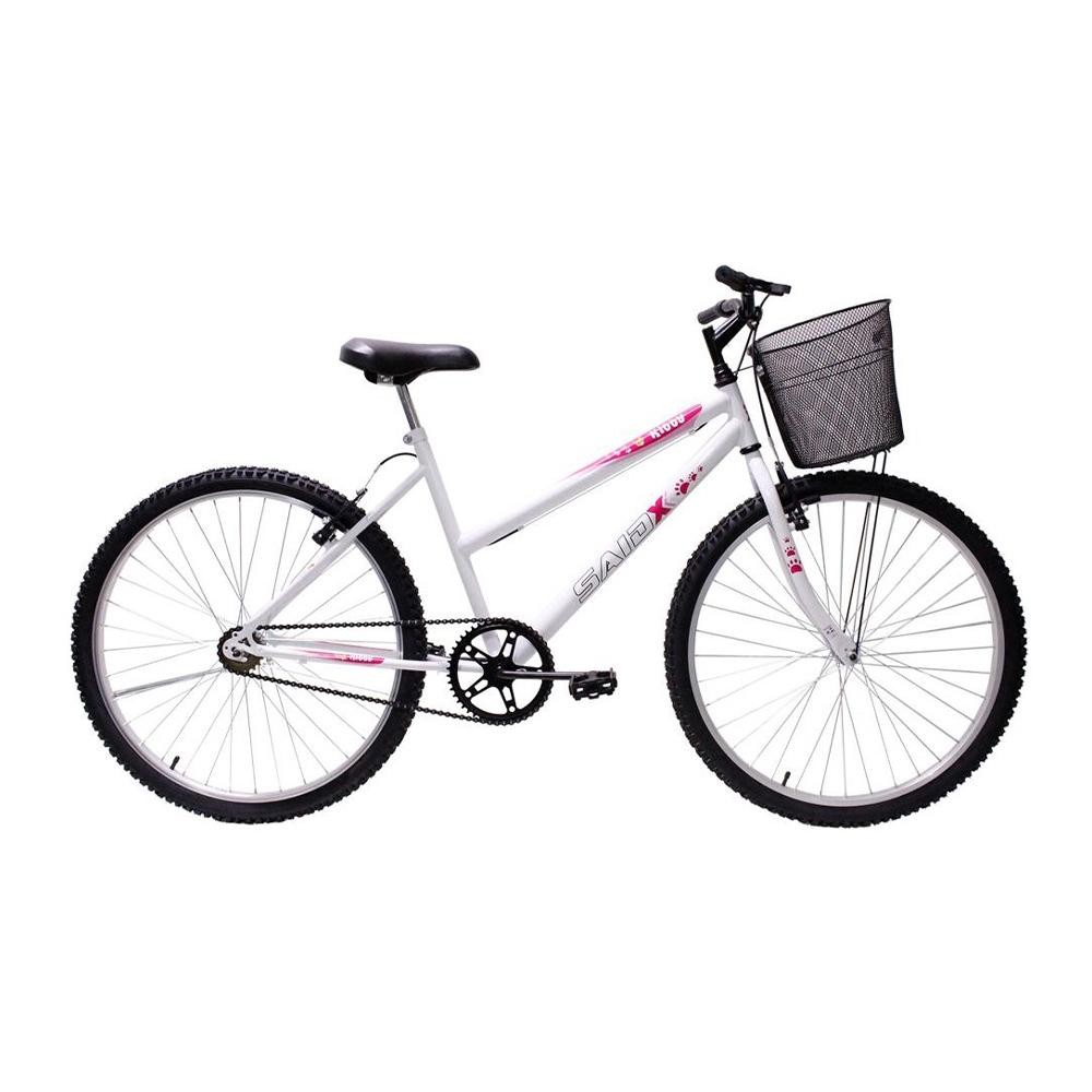 Bicicleta Aro 26 Feminina Mono Sem Marcha Com Cesta Saidx