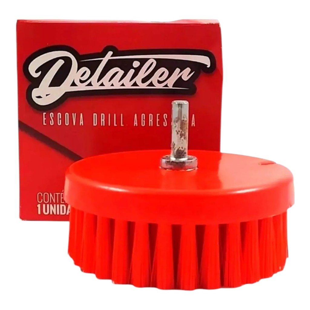 Escova Furadeira Drill Cerda Agressiva Sofa Mandala Detailer