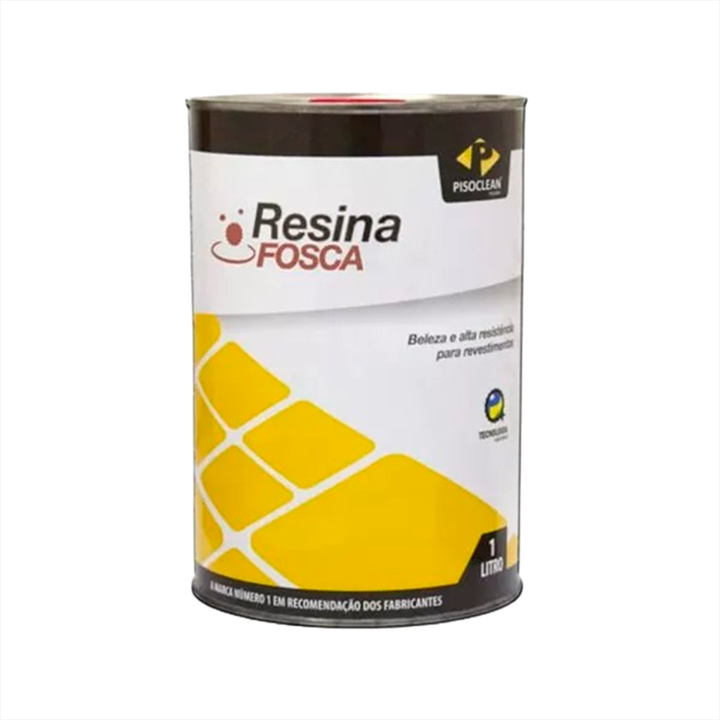 Resina Fosca Pisoclean Resina Fosca Alta Resistência Revestimentos Resina Pisos Não Polidos 1 Litro