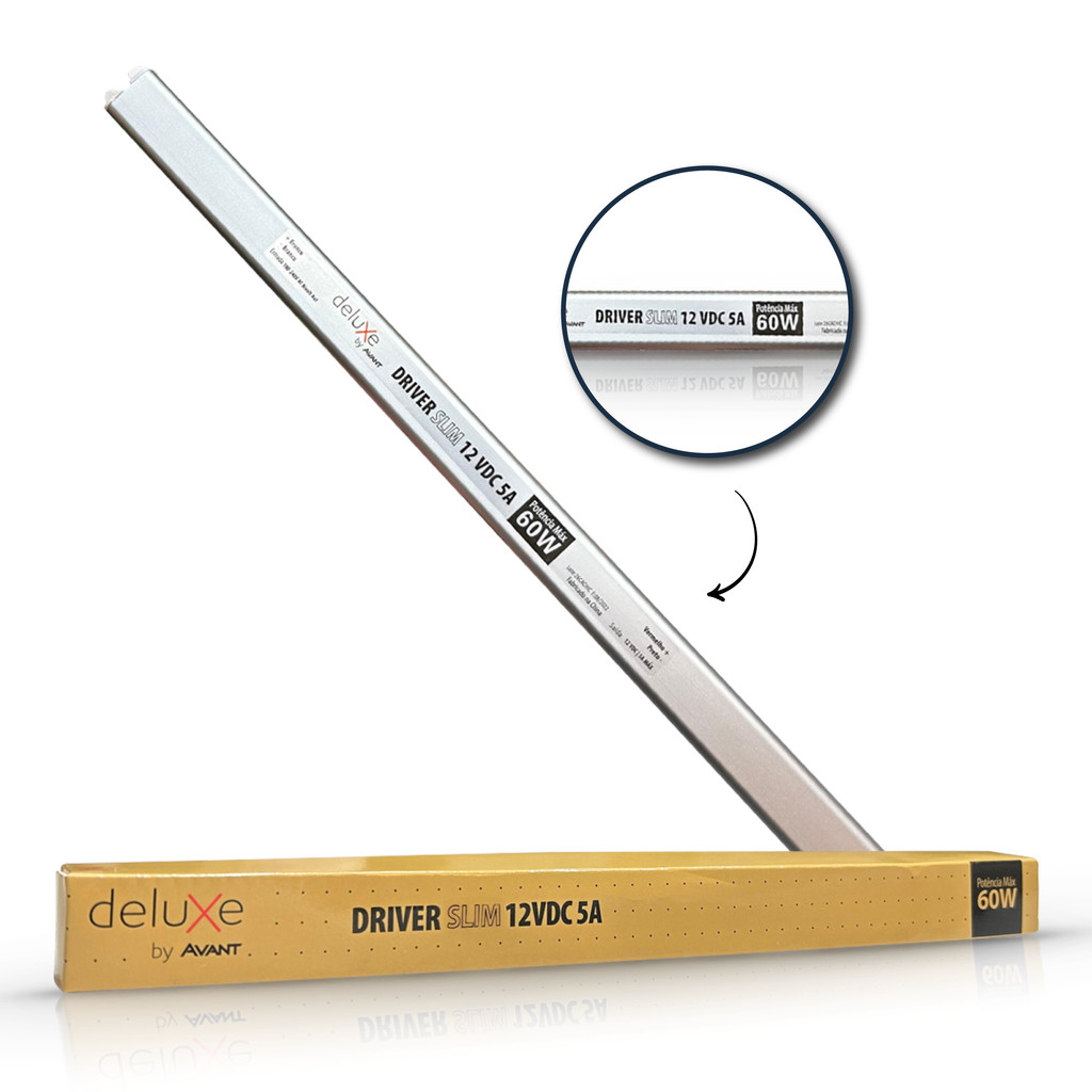Fonte Driver Slim 5a 12v 60w Bivolt Deluxe em Oferta na Shopee