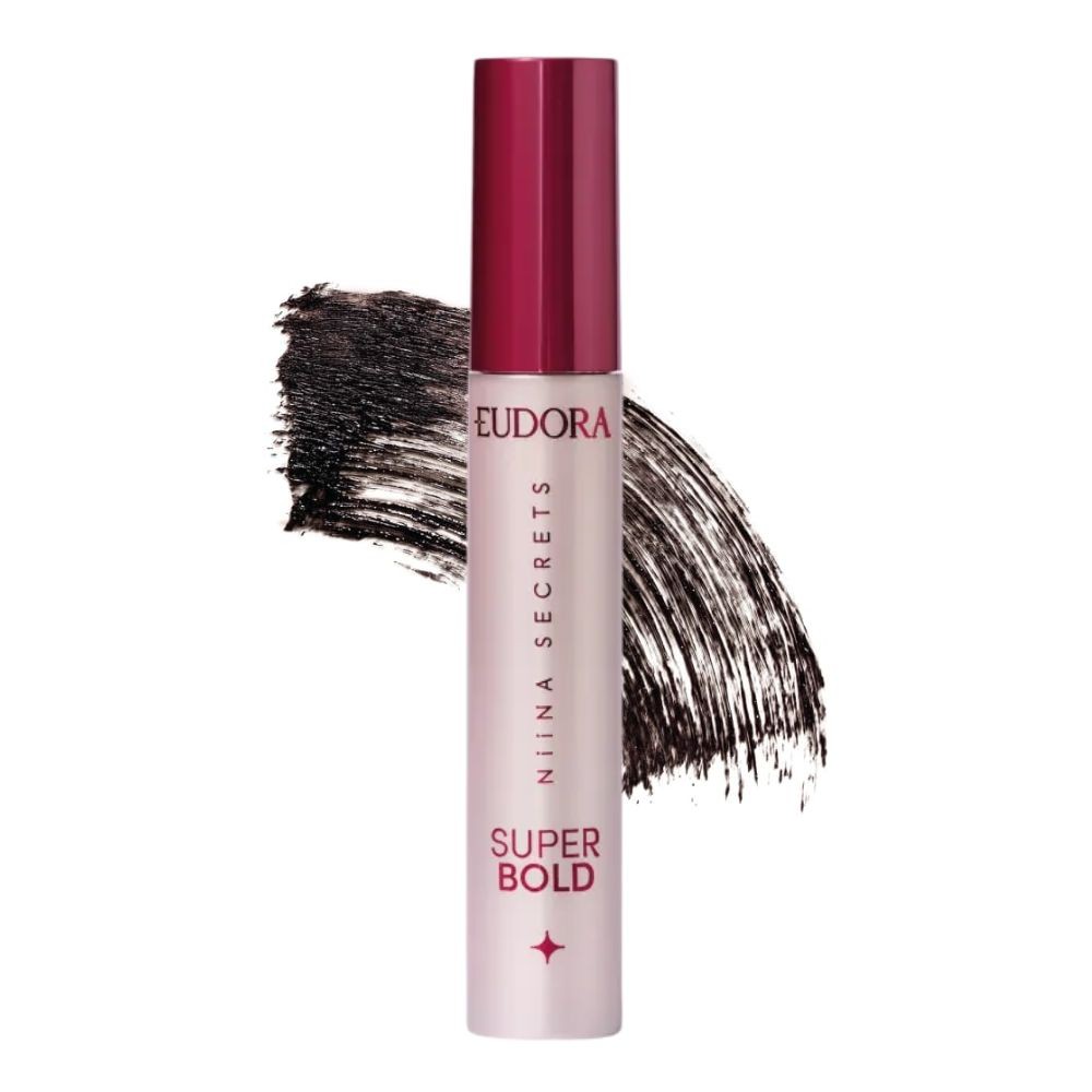 Rímel Máscara de Cílios Super Bold Niina Secrets Eudora Dá Volume Aplicador Big